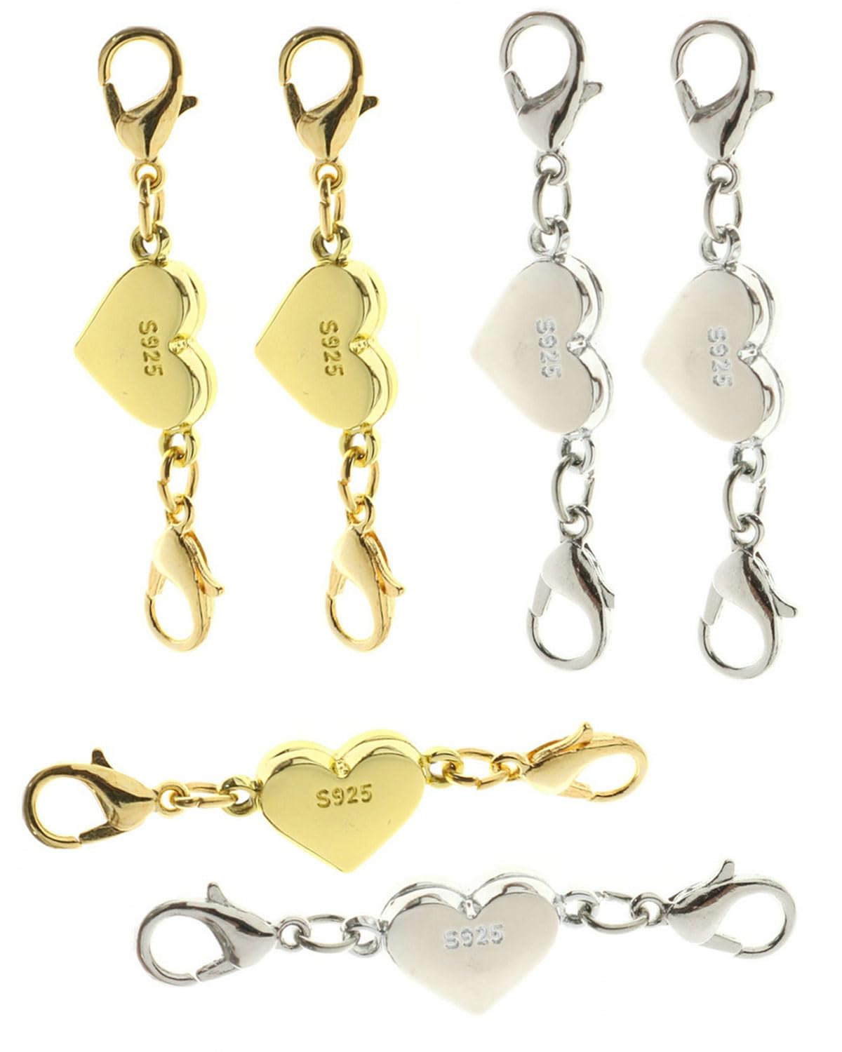 Componenti per Gioielli Fai-da-Te in Argento Sterling 925, Chiusura a Moschetton