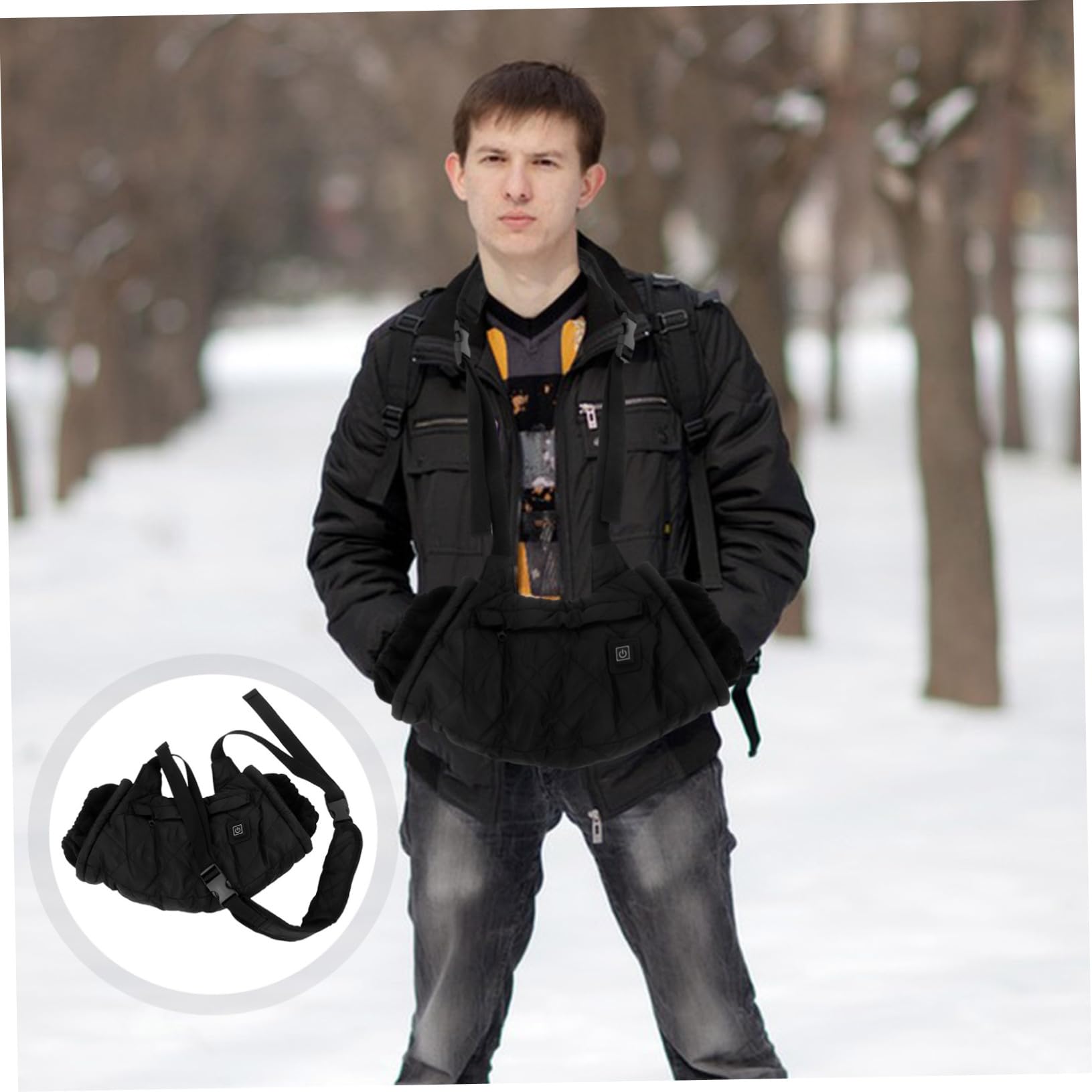 Bolsos Calefactados De Invierno Calentador Eléctrico Portátil para Manos Bolsa Calentadora Colgante para Exteriores