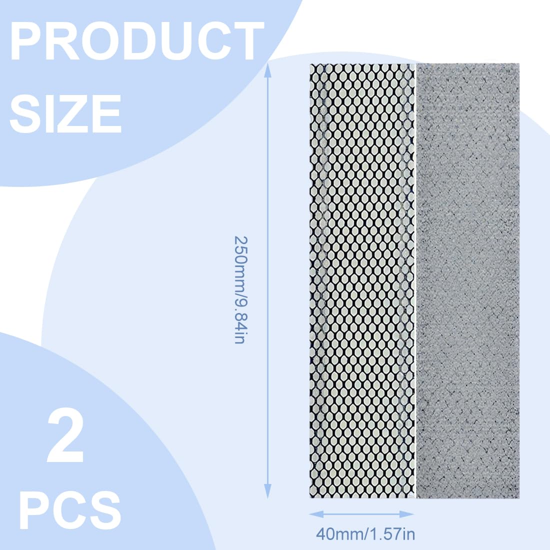 Filtri Ricambio Climatizzatore Condizionatore Elettrostatici,Para Aria per Condizionatore,Compatibili con DAIKIN FTXS FTKS 20/25/35 Serie D + FTXS 20/25/35/42/50 serie G,40x255mm,2pcs