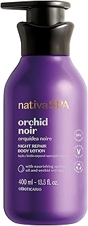 Nativa SPA by O Boticário, Orchid Noir Moisturizing Body Lotion, Fragranced Skin Hydration with Purified Quinoa Oil Drops, 13.5 Ounce (400ml)