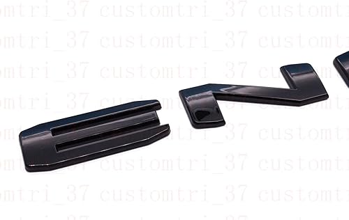 Miniatura 5 de Kit de 4 piezas 2019 2020 2021 Sierra Denali letras emblemas negro brillante 1500 HD 2500 HD 3500 HD AT4 placa de identificación de repuesto para