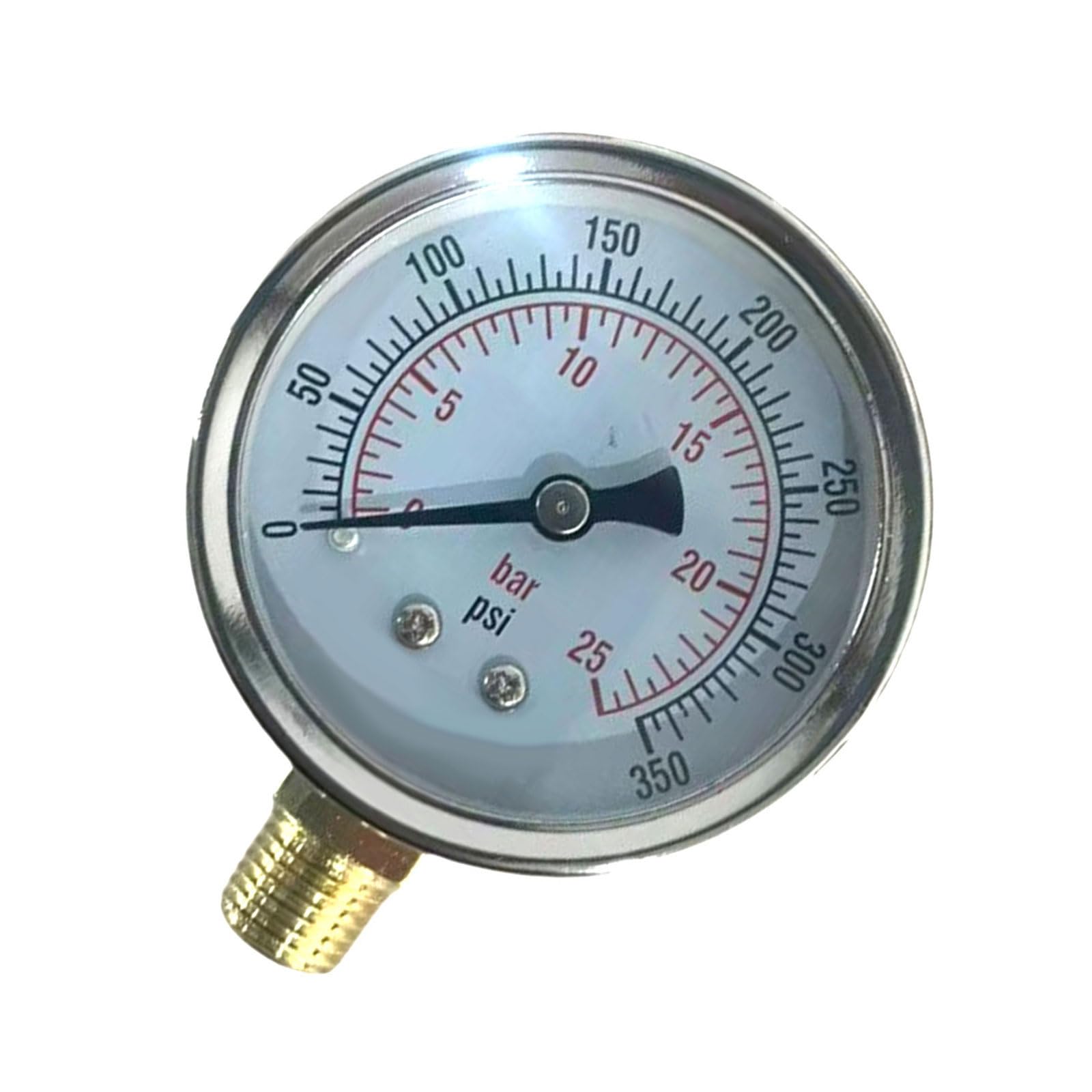 Pressure Gauge Metal Construction for Accurate Water and Air Pressure Measurement in Industrial and Home Gauge