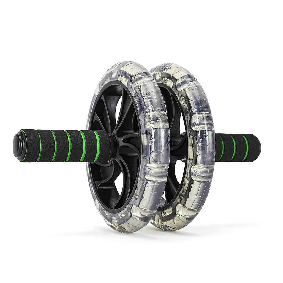 Wiselife Anti Skid Dual Wheel Ab Roller | Ab Roller for Abdominal and Core Workout for Men and Women