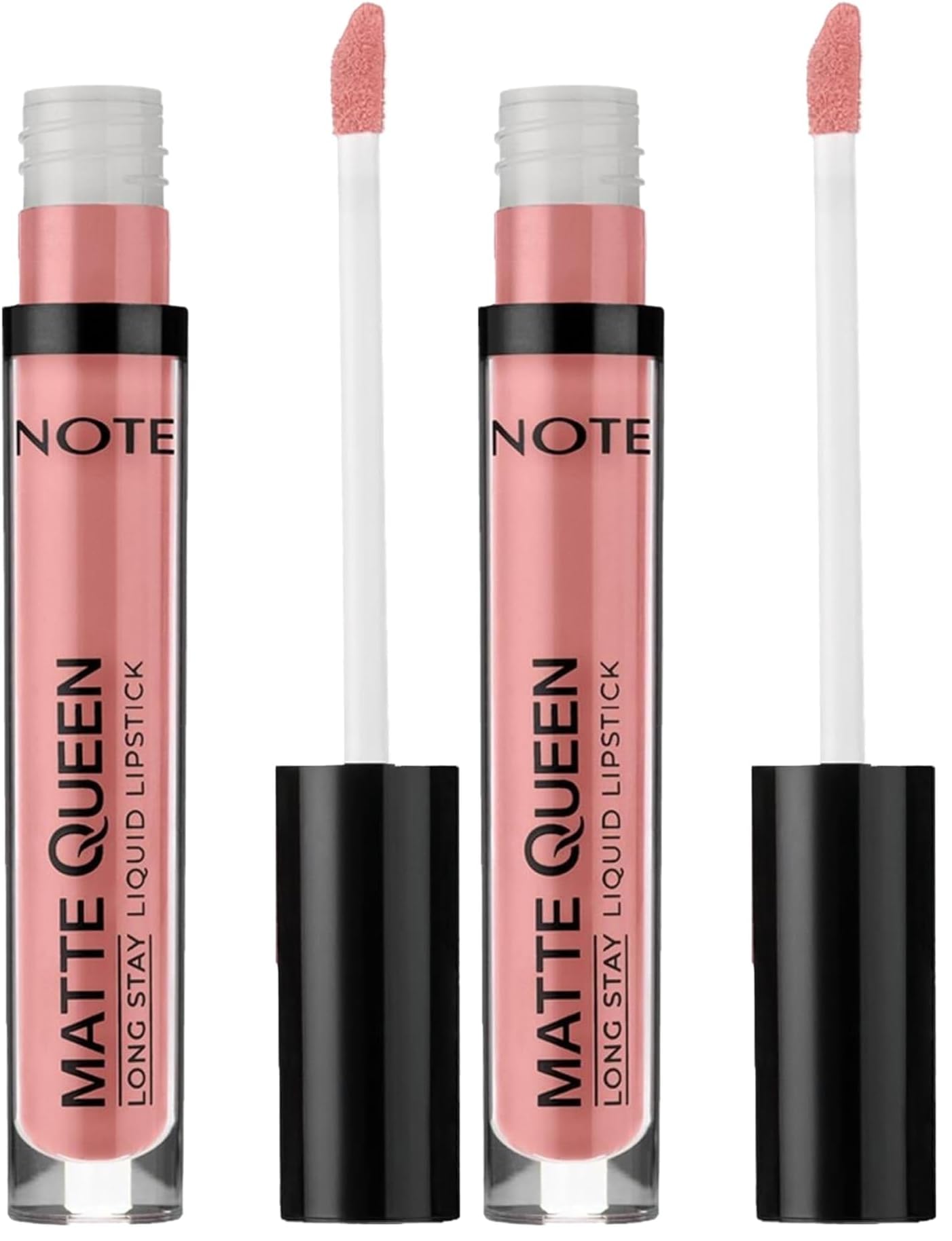 Note Cosmetics Matte Queen Lipstick 02 Ruby Chocolate Kalıcı Likit Ruj, Pembe (2 paketi)