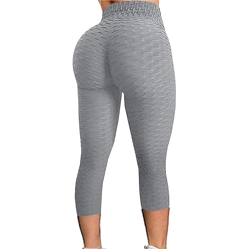 Realdo Famous TIK Tok Leggings, Yoga Pants for Women High Waist Tummy Control Bubble Hip Lifting Workout Running Tights