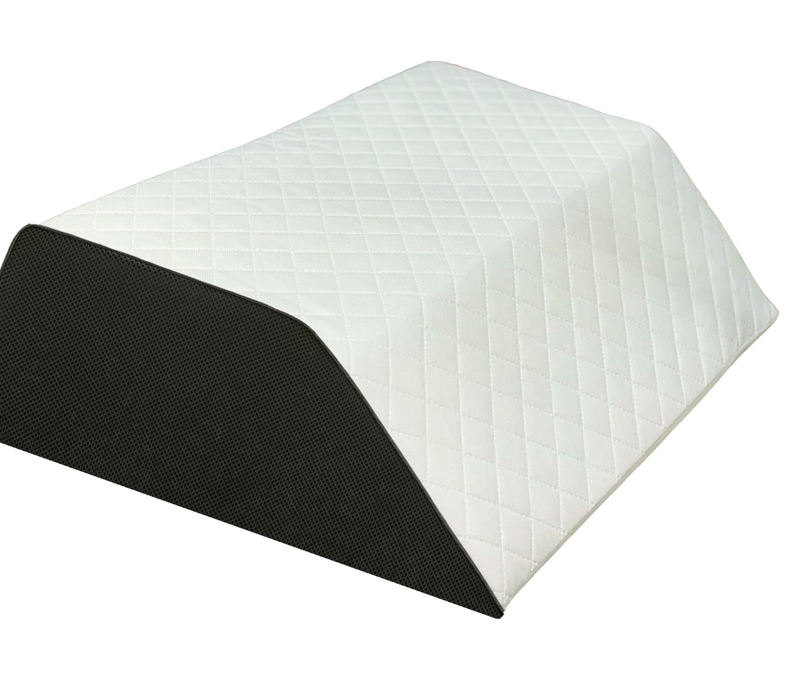 Bluemoon Bedding Leg Elevation Pillow For Sleeping Post Surgery Bed Rest Foam Wedge Pillows For Leg & Knee, Helps uce Foot, Hip & Lower Back Pain,Includes Removable Cover (Black and White)
