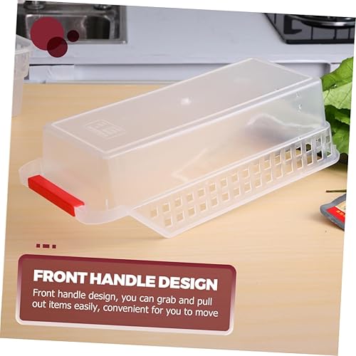 Miniatura 6 de Juego de 8 cubos de almacenamiento para refrigerador, base antideslizante, fácil de usar, divisores para refrigerador, cocina, contenedores de