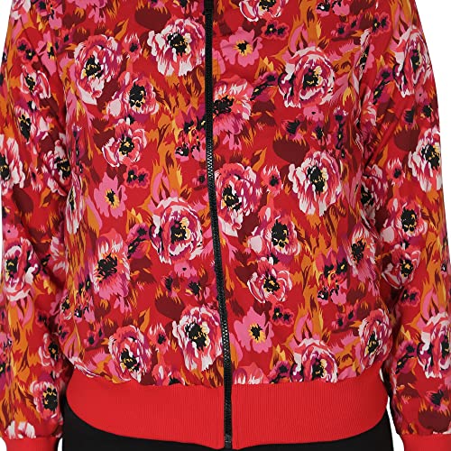 Image of NUEVOSDAMAS Women Full sleeve Multi Floral Printed Bomber Jacket