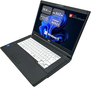 【整備済み品】 富士通LIFEBOOK A5511 ■15.6型フル HD (1920×1080) - 第11世代 Core i5- メモリ16GB - SSD 512GB - webカメラ-WiFi&Bluetooth - USB Type-C - Win11搭載 - WPS Office