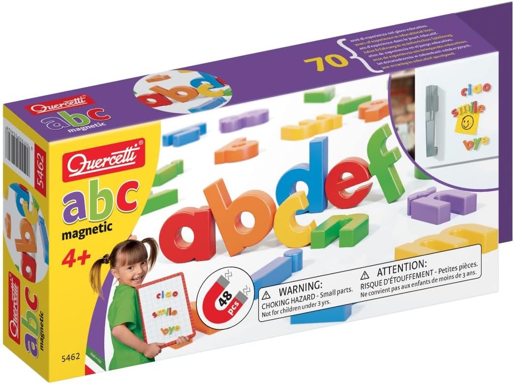Magnetic Letters - 48 Lowercase Letters, Practice Spelling and Language Skills, for Kids Ages 4 Years and Up