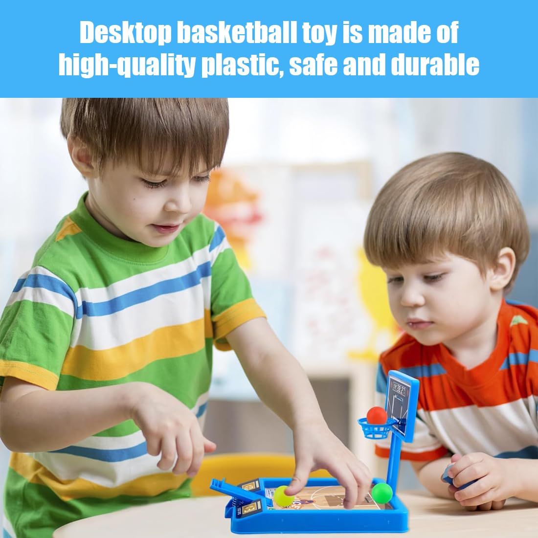 2pcs Mini Finger Spielzeug Basketball, Finger Basketball Flipper, Desktop Basketballspiel für Kinder und Erwachsene, Basketball Desktop Spielzeug