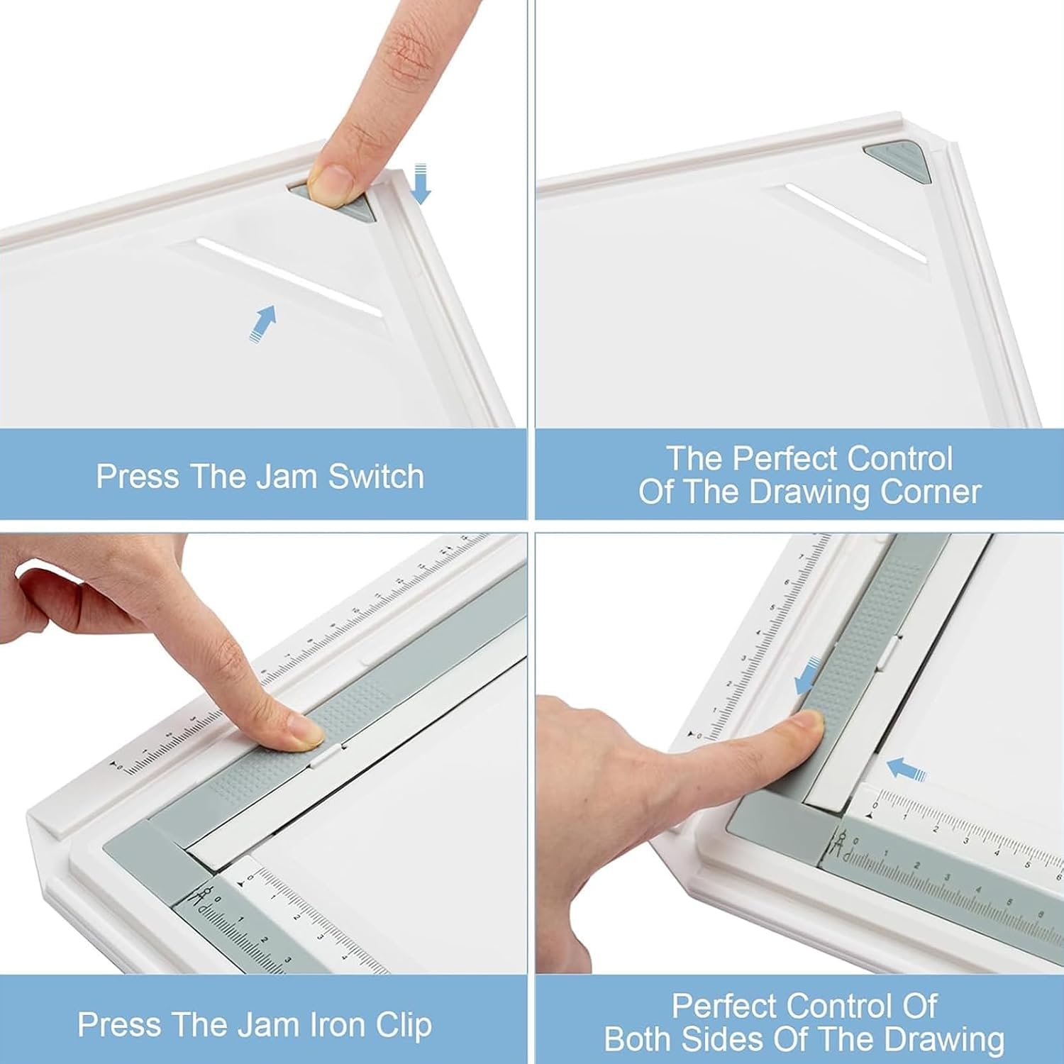 Lekki zestaw kreślarski A3 z systemem ruchu równoległego, ergonomiczna konstrukcja, idealny dla artystów, projektantów i osób uczących się inżynierii (inch)