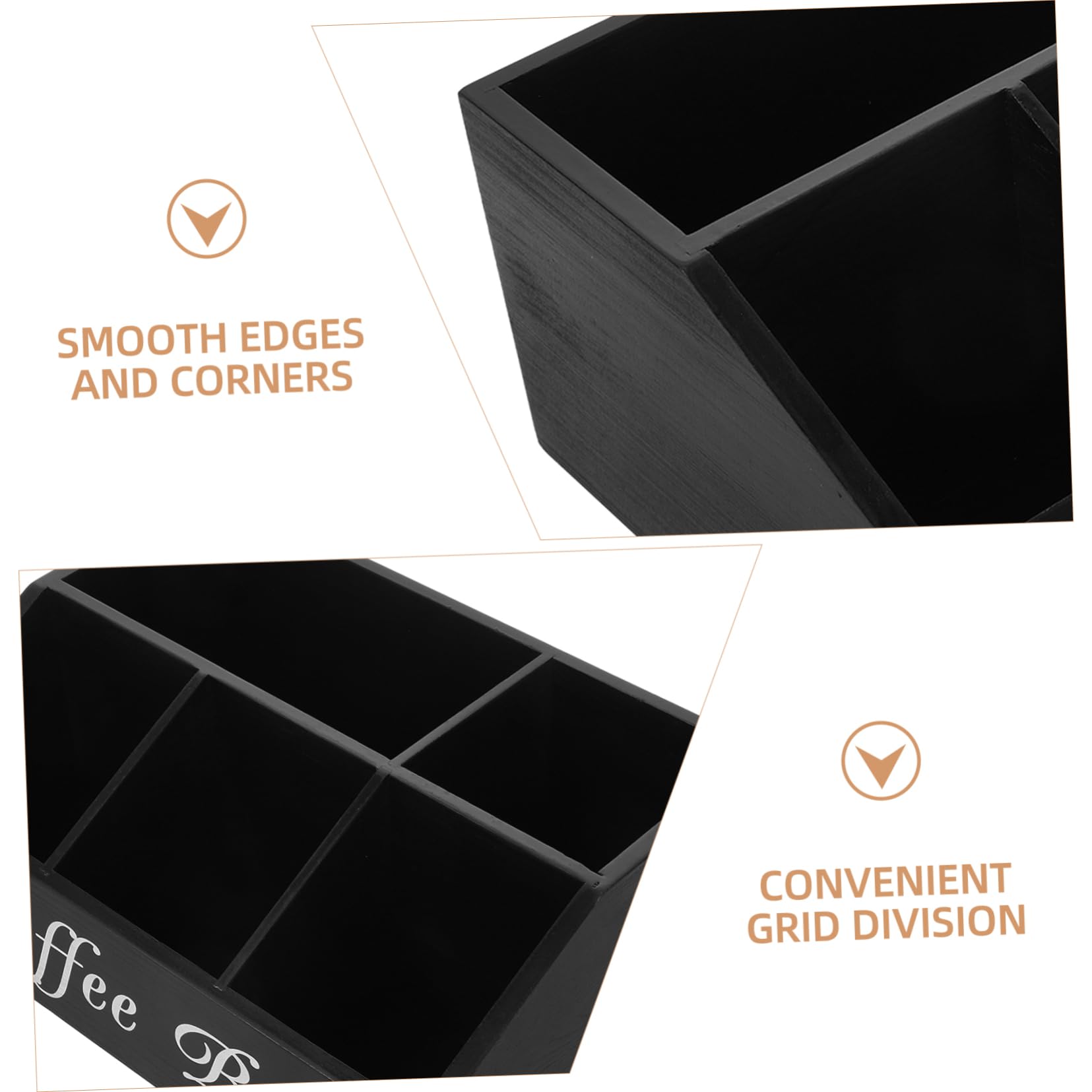 MAGICLULU Stilvoller Für Kaffeestation-zubehör Aus Holz Tee-/kaffee-organizer Für Die Arbeitsplattendekoration