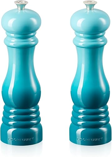 Miniatura 6 de Le Creuset Pequeño juego de molino de sal y pimienta, 5 x 2 pulgadas cada uno, llama