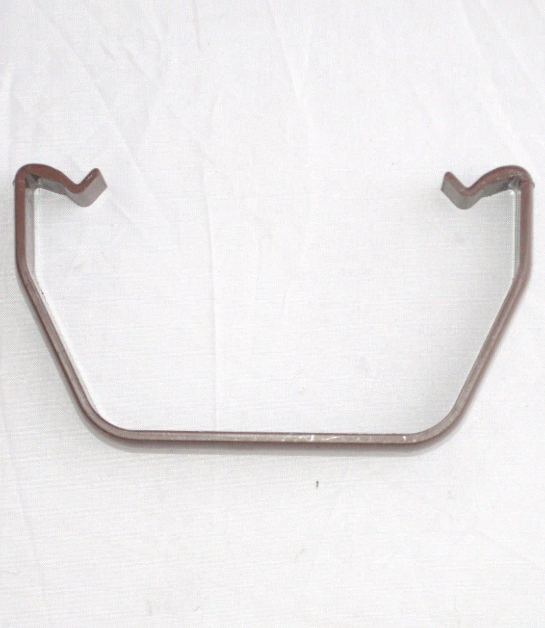 FLOPLAST 114mm Square Gutter Clip - Brown - Bag of 5