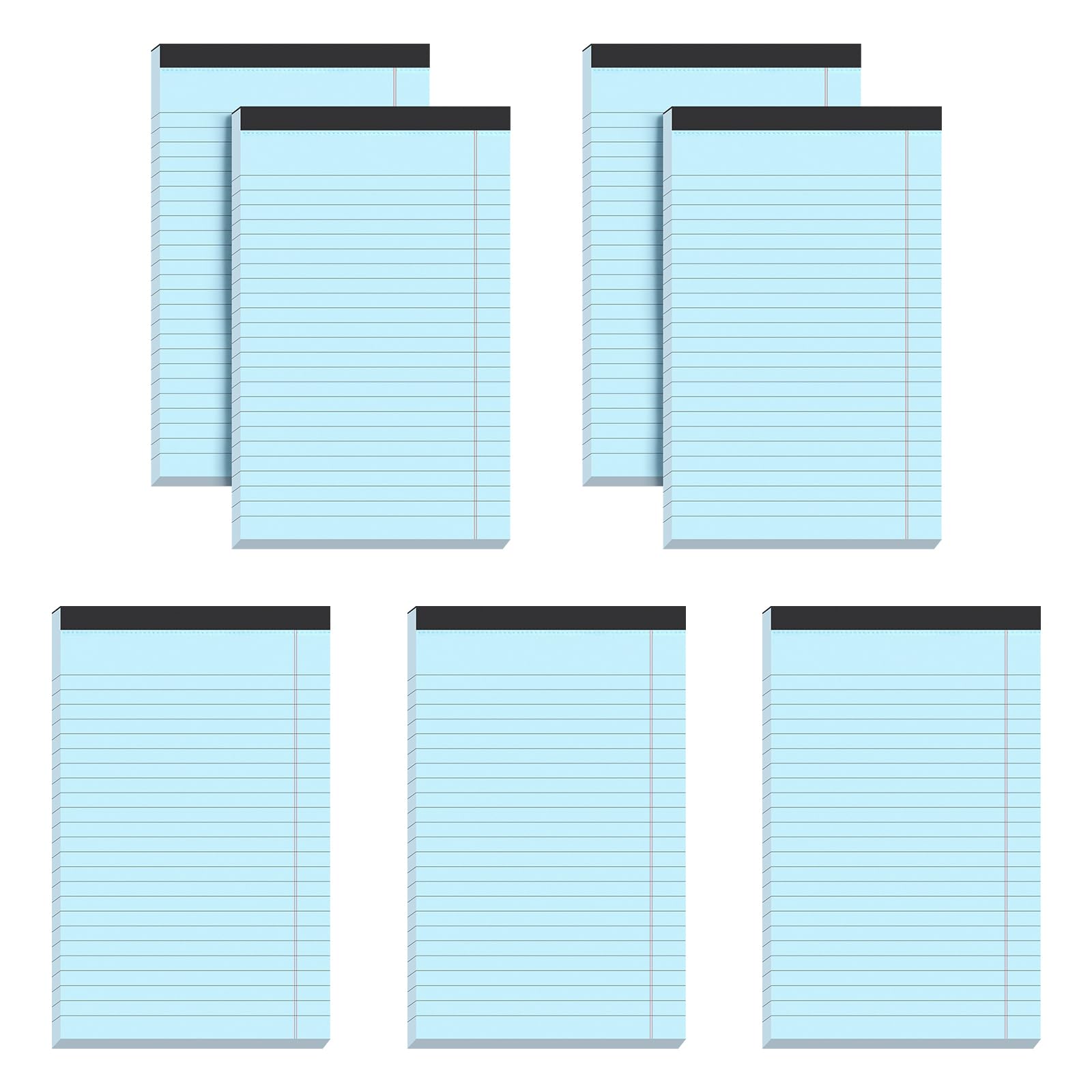 VITEVER Small Note Pads 5x8,[7 Pack] Narrow Ruled Legal Pads,Micro Writing Pads Perforated Lined Note Paper for Study,Office,To-Do Lists,30 Sheet/