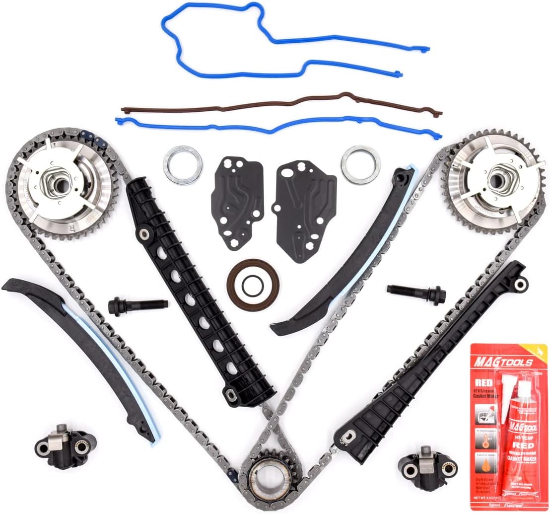 NMN Precision Camshaft Timing Chain Kit 3R2Z-6A257-DA Compatible with Ford & Lincoln Vehicles - 5.4L 24 Valve Triton Expedition, F-150, F-250, F-350 Super Duty, Mark LT, Navigator, FT54XLB06