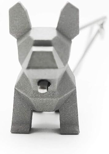 Miniatura 4 de MOODTOWN Llavero de perro hecho a mano de acero inoxidable para regalo para hombres y mujeres, llavero de automóvil, espejo retrovisor para colgar