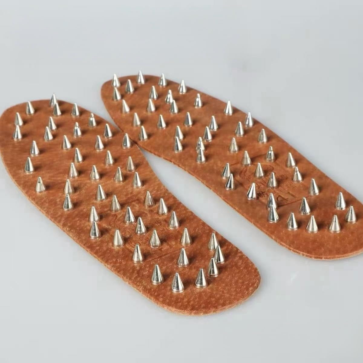 Acupuncture Shoe Insoles Foot Therapy Massager,Unique Patented Acupressure Massage,Punish by Kneeling Single Sided Rivets Tool (Style A,7.5)