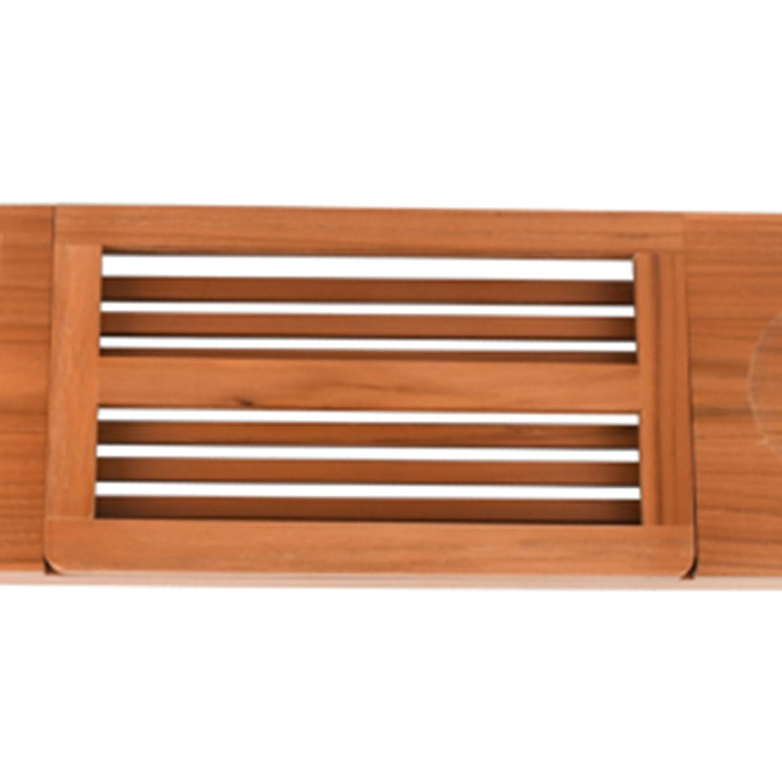 Vassoio da Bagno Antiscivolo Retrattile per Vasca da Bagno, Porta Secchio in bambù, Portaoggetti per Bagno in Legno, Tavola Portaoggetti 50 15,5 4 Cm