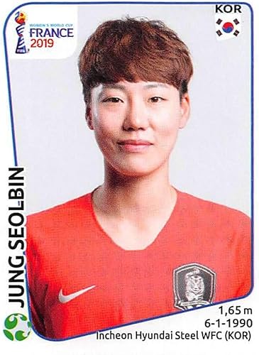 2019 Panini FIFA Women's World Cup France Album Stickers (Individual Sticker Only) Soccer #59 Jung Seolbin Korea Republic 2 Inch by 2 12 Inch 2019 Panini FIFA Women's World Cup France Album Stickers (Individual Sticker Only) Soccer #59 Jung Seolbin Korea Republic 2 Inch by 2 12 Inch