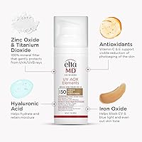 Vista 7 de EltaMD UV AOX Elements Tinted Mineral Face Sunscreen Lotion, Tinted Moisturizer for Face SPF 50 with Antioxidants, For Dry Sensitive Skin 1.7 oz Pump
