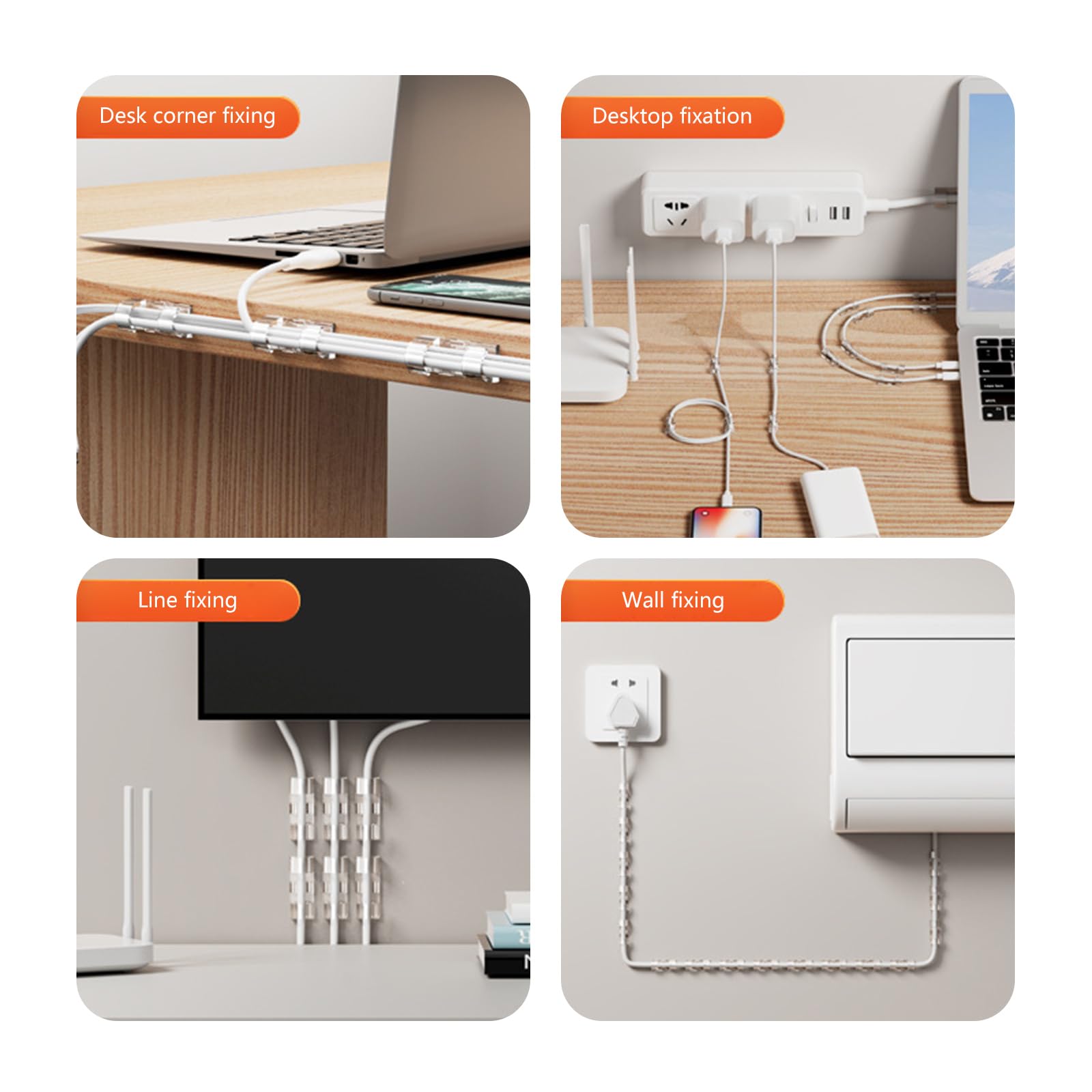 KAIXINXIN Secure & Versatile Clear Double Hook Clips Hook Clips for Outdoor Suitable for Various, X-Large