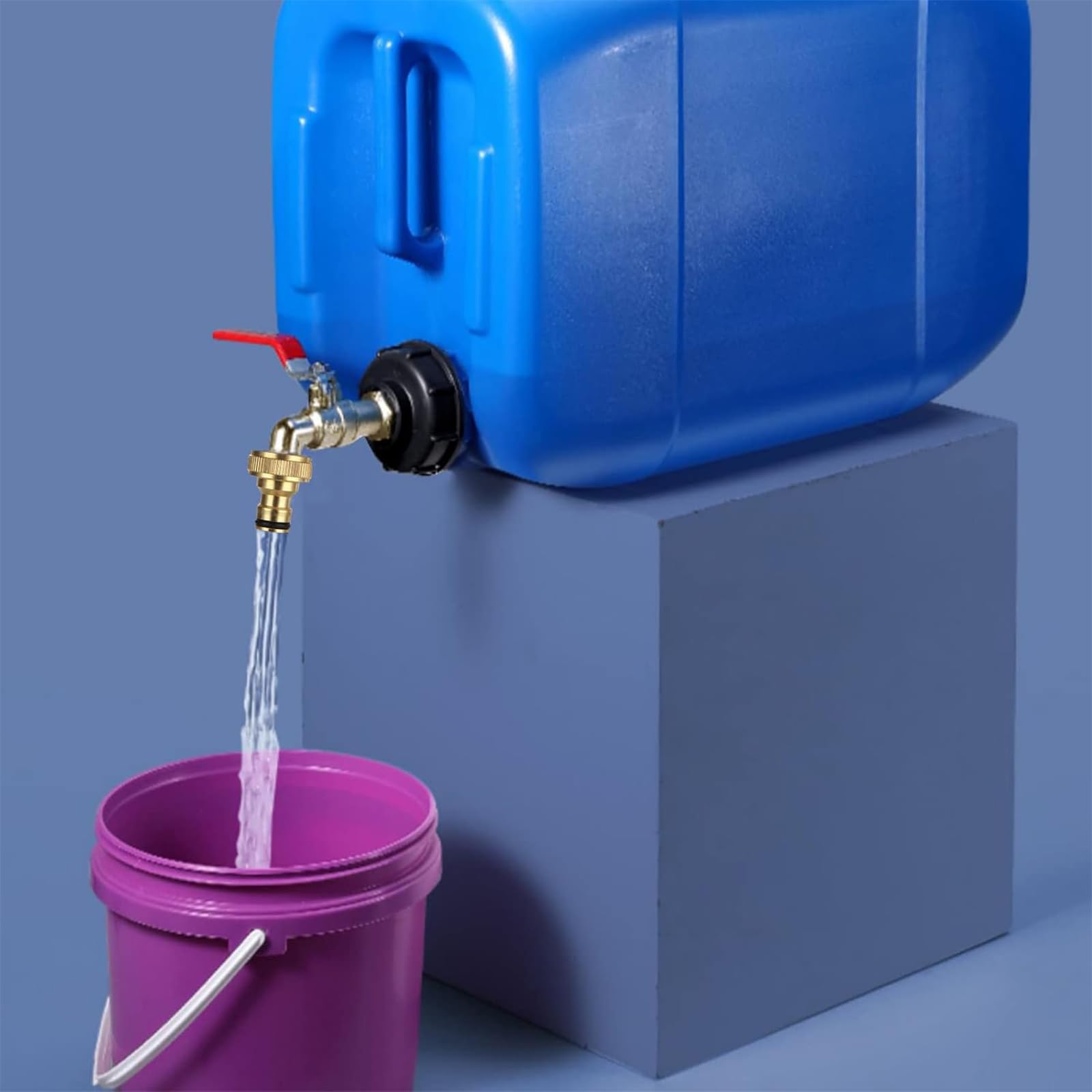 Accessori per serbatoi IBC, set di rubinetti di scarico IBC per serbatoi d'acqua da 1000 litri, cisterne per acqua piovana da 1000 litri, cisterne per acqua da 1000 litri