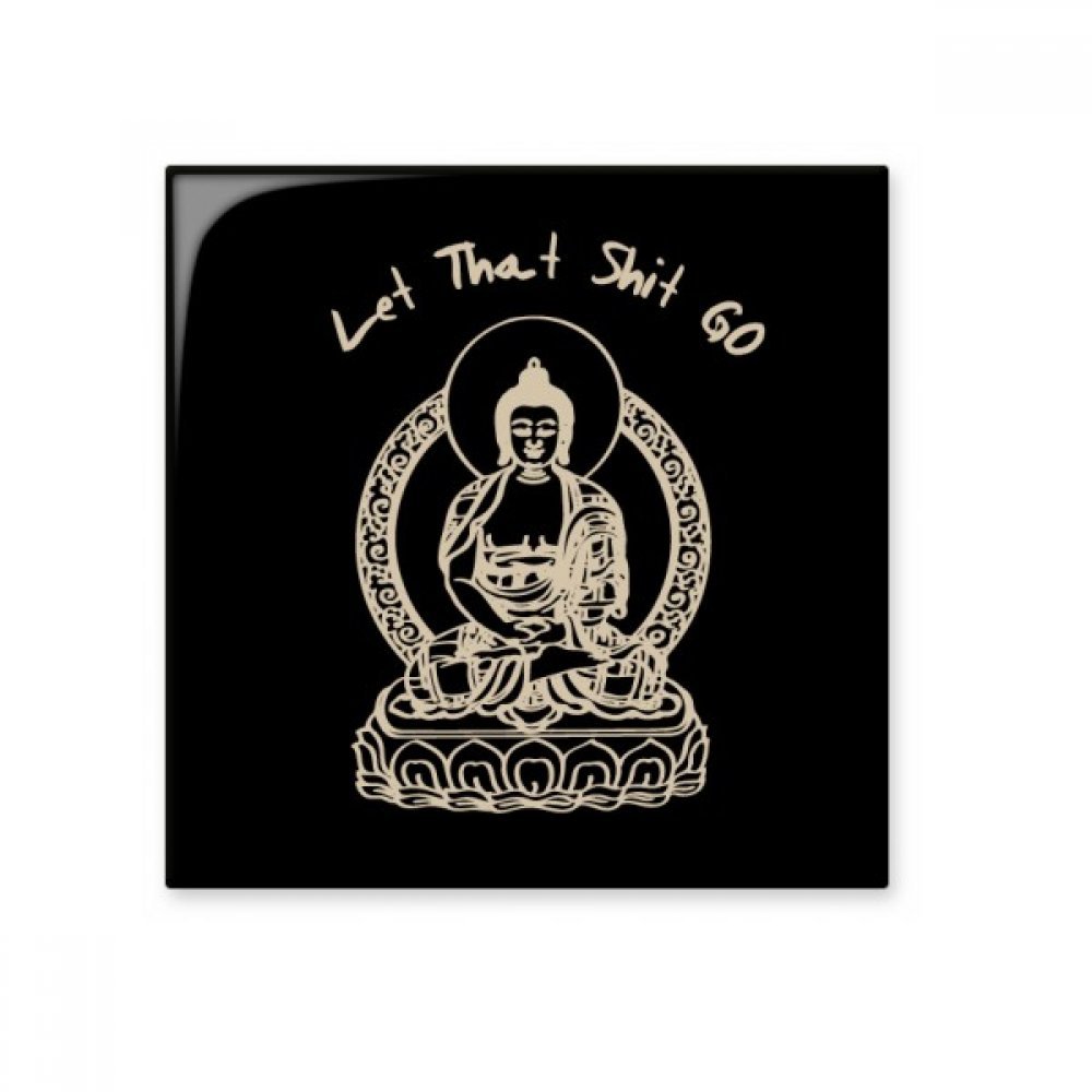 Cadeau drôle Bouddha carreau de céramique pour décoration murale