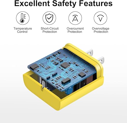 Miniatura 10 de Cargador para iPhone 15 de carga rápida, paquete de 2 bloques de cargador de pared USB C de 20 W con cable tipo C de 6 pies para iPhone 1515 Pro15