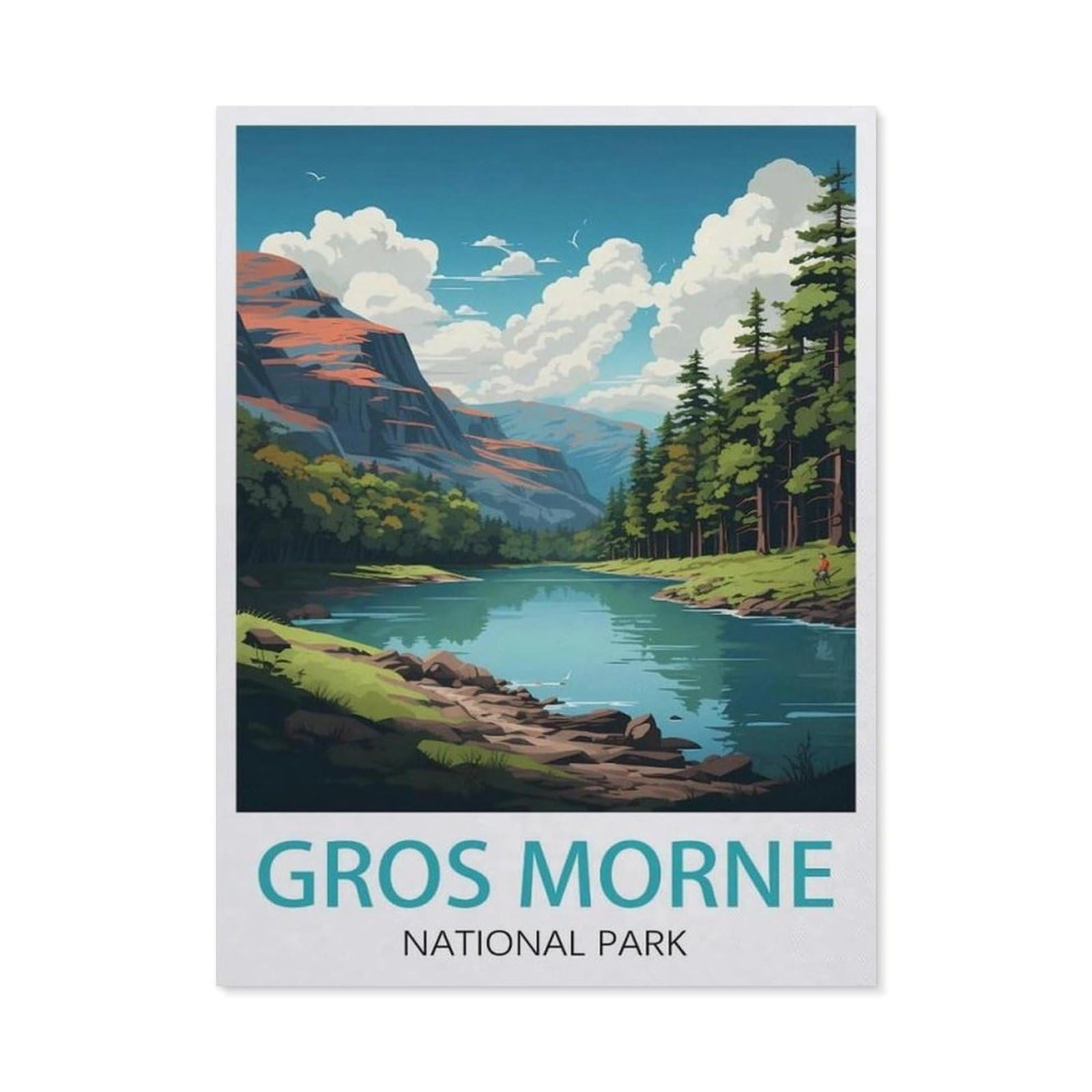 Metal Tin Sign，Gros Morne National Park(20x30cm）