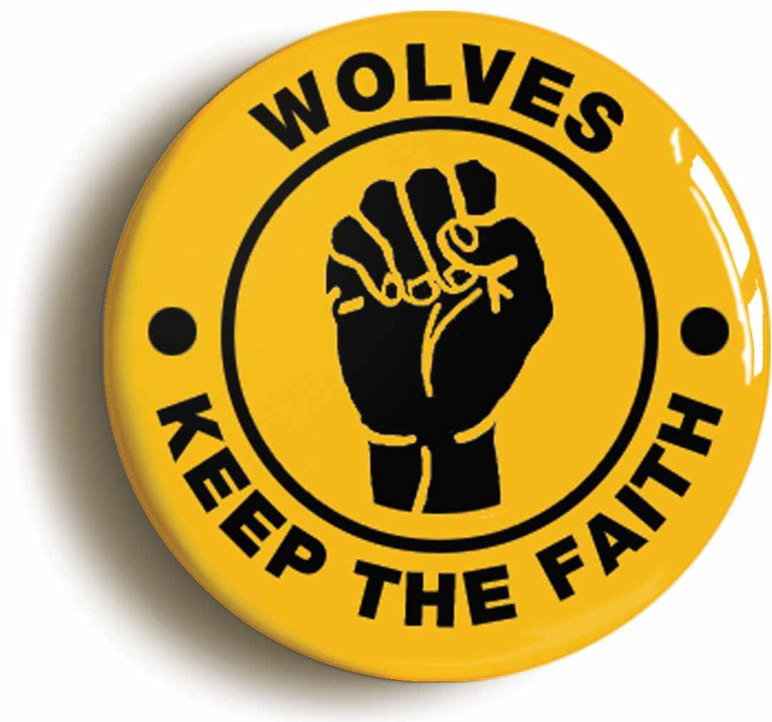 Wolves Keep The Faith Northern Soul Fridge Magnet (Circular 2inch / 50mm Diameter)