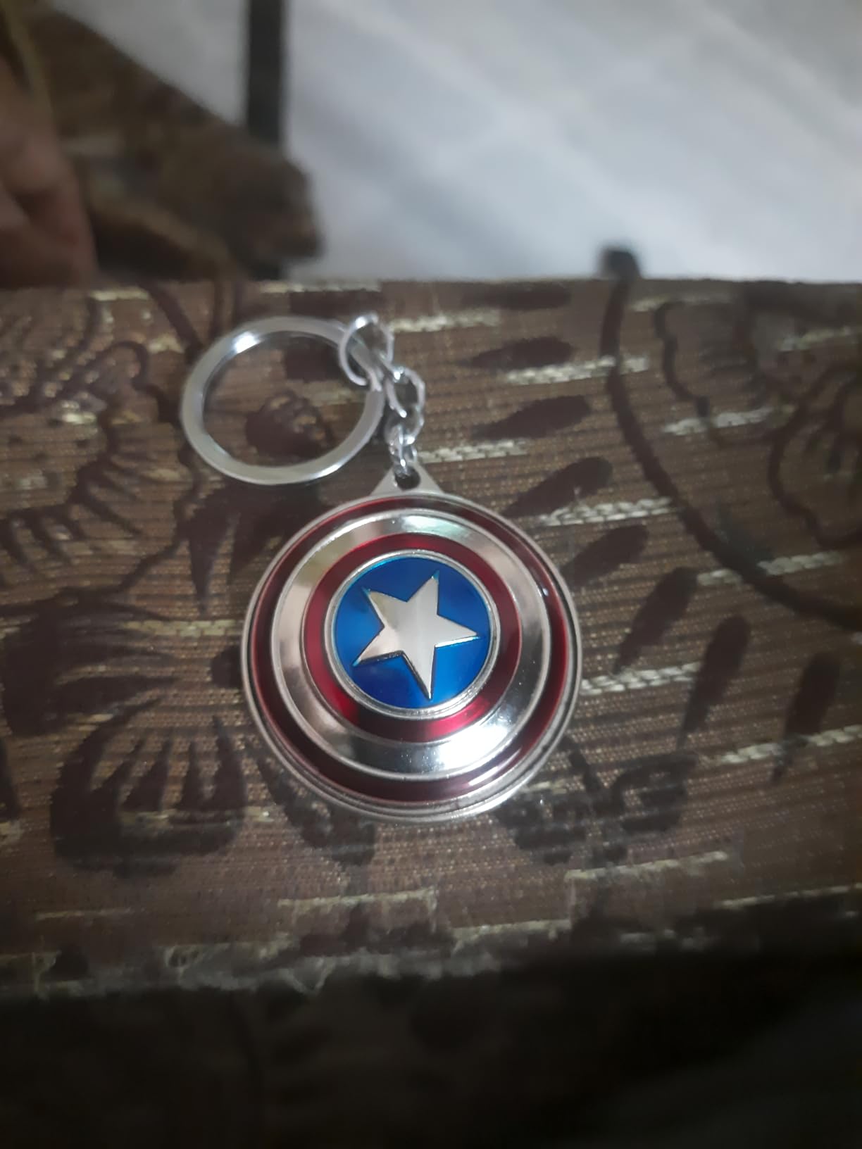 YaaNatural Yaa Catchy Captain America Shield Keychain Heavy Metal ...