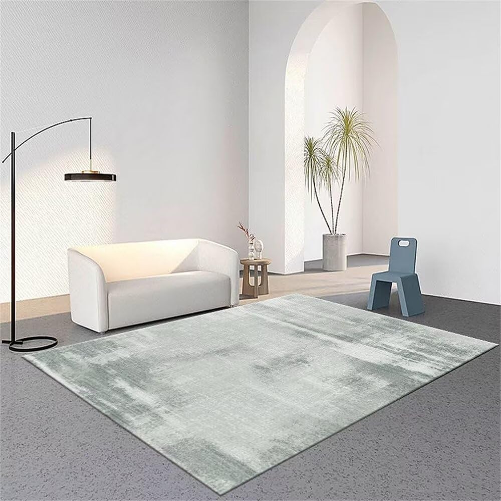 Tapis antiderapant et durable gris-vert pour couloir et chambre