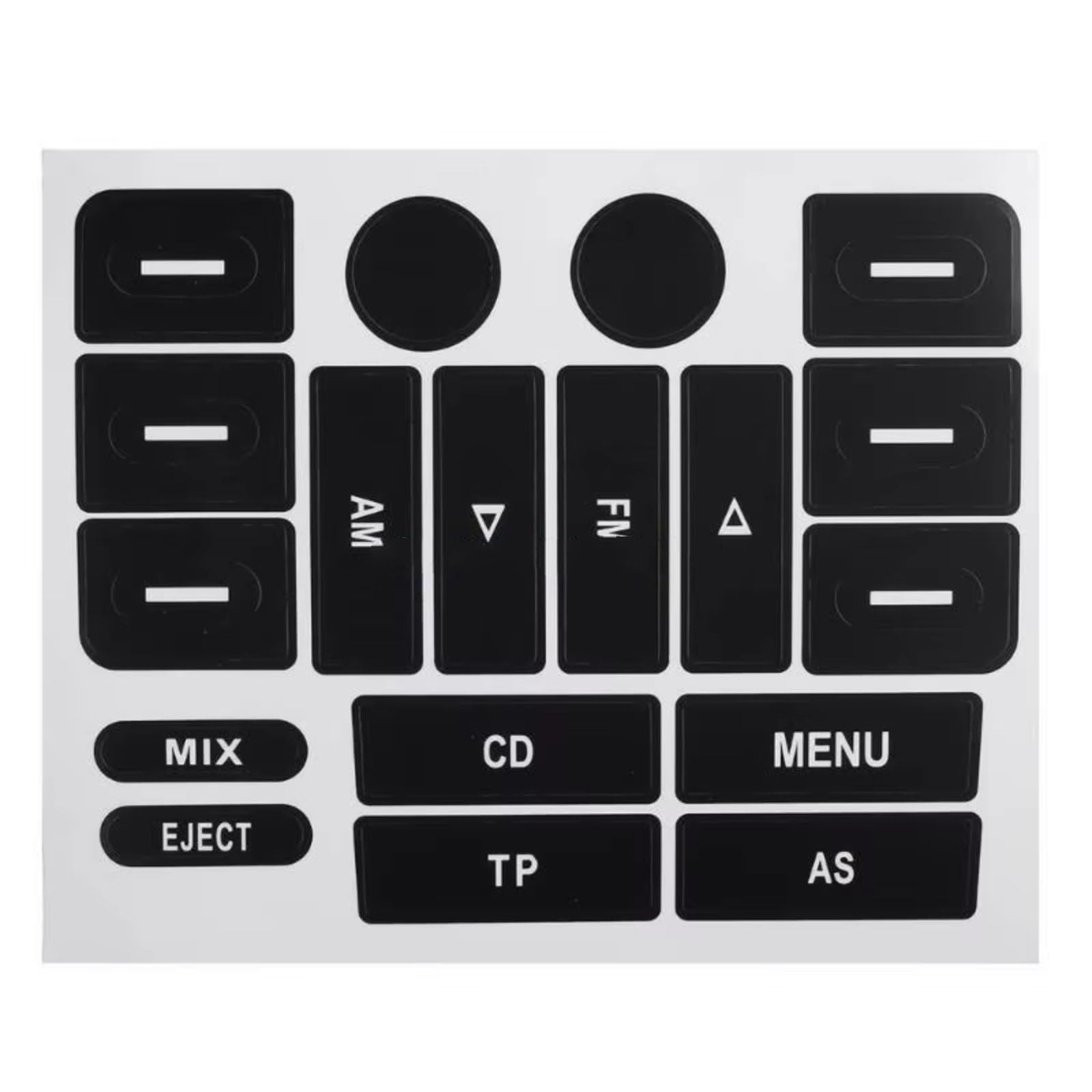 Interior Button Sticker Compatible with Golf MK5 Car Worn Navigation FM Button Repair Sticker Decal Cover Anti Corrosion Decoration