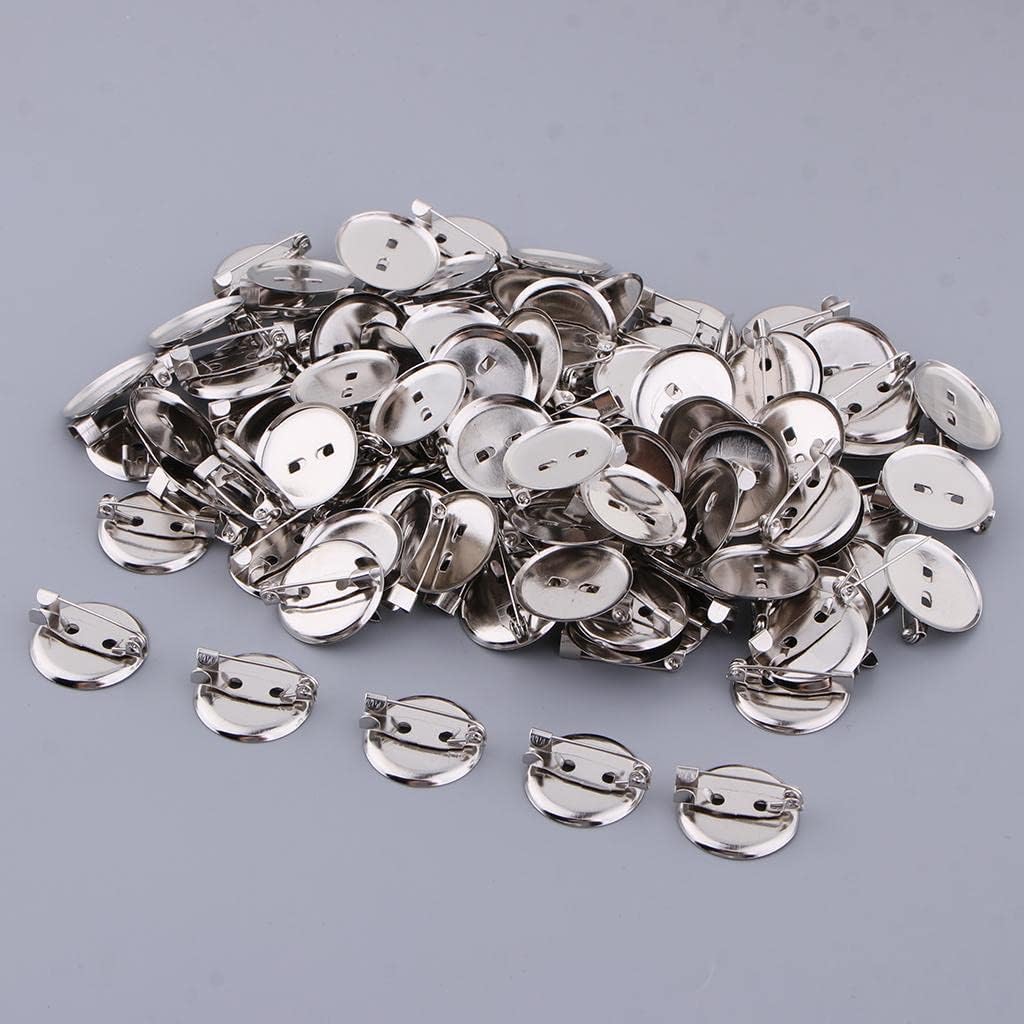 Cabochon Brooch 1000 Pieces Cabochon Brooch Base Blanks Pins DIY Findings Setting for DIY Jewelry Making