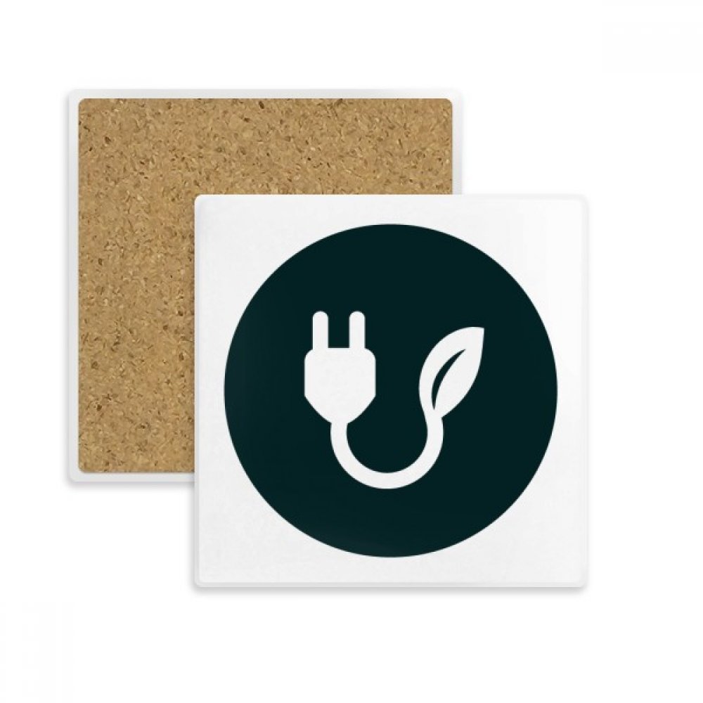 Coaster tasse absorbant contre les taches d'eau dessous de verre pierre carrée