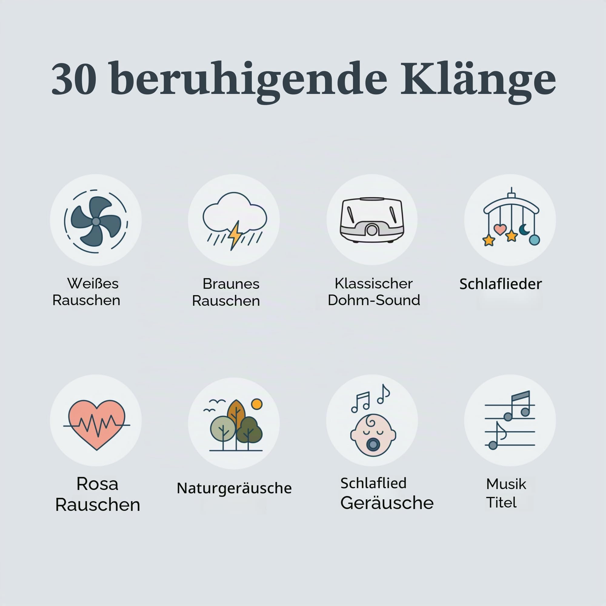 Yogasleep Duet White Noise Machine mit Nachtlicht & Kabelloser Lautsprecher Soundmaschine für Reisen, Büro Privatsphäre, Schlaftherapie für Erwachsene & Baby