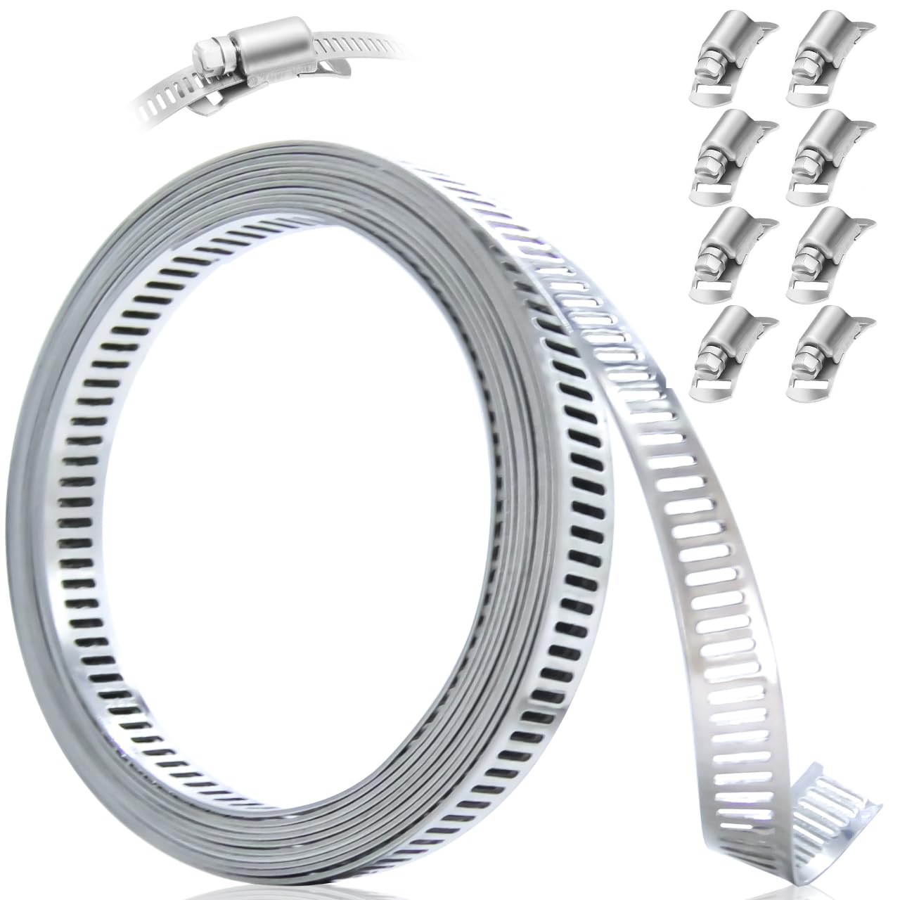 Amazon | UME-STAR ホースバンド 8mm幅 ステンレス クランプ バンド