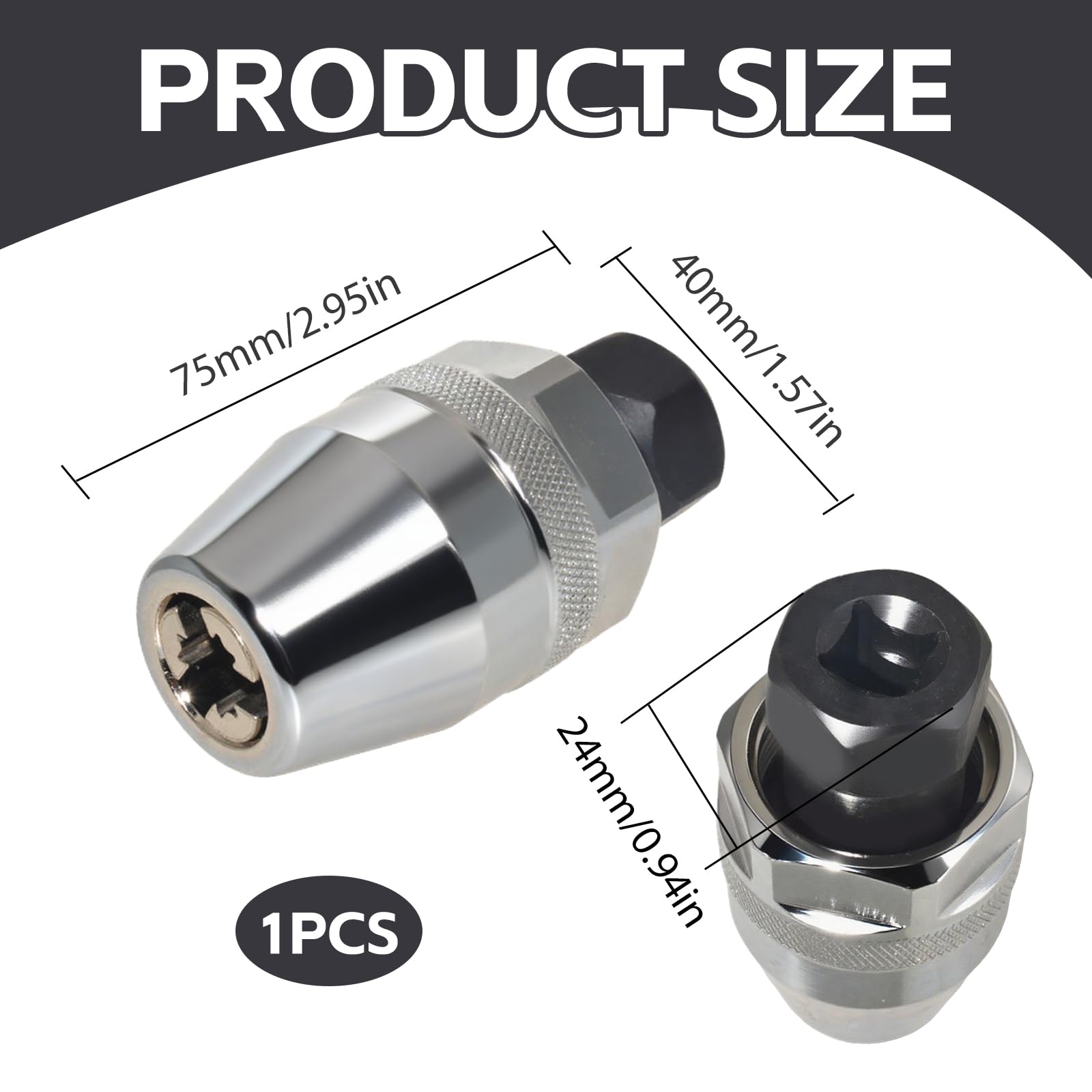 3/8 Stehbolzen Ausdreher,Bolzenausdreher Stehbolzenausdreher zum Entfernen für 1/4 bis 1/2 Zoll (6-13 mm) von Rostigen Lackierten Beschädigten und Gebrochenen Bolzen