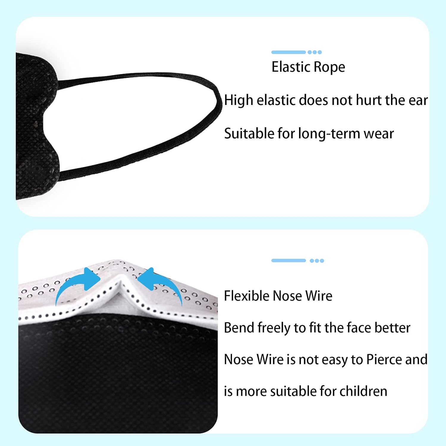 50 Packs Kids Face Masks Mask Facemask Boys Cute Child Kid Breathable Paper Facemasks Adjustable Lightweight 3 Ply Layer Reusable Mascarillas Para Niños Small 8-10 4 3 Year Old Childrens Youth Teens : Sports & Outdoors