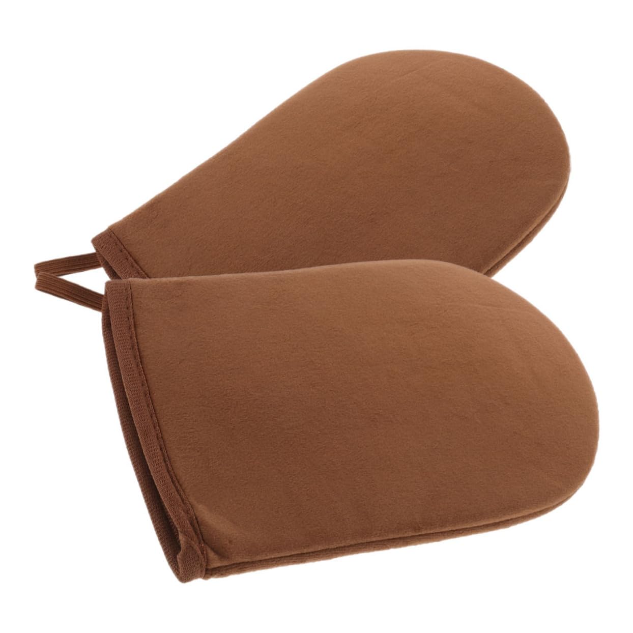 TOVINANNA 1 Pair Self Tanner Glove Tanning Mitts for Body Lotion Applicator Uv- Tanning Mittens Comfortable Fabric Glove