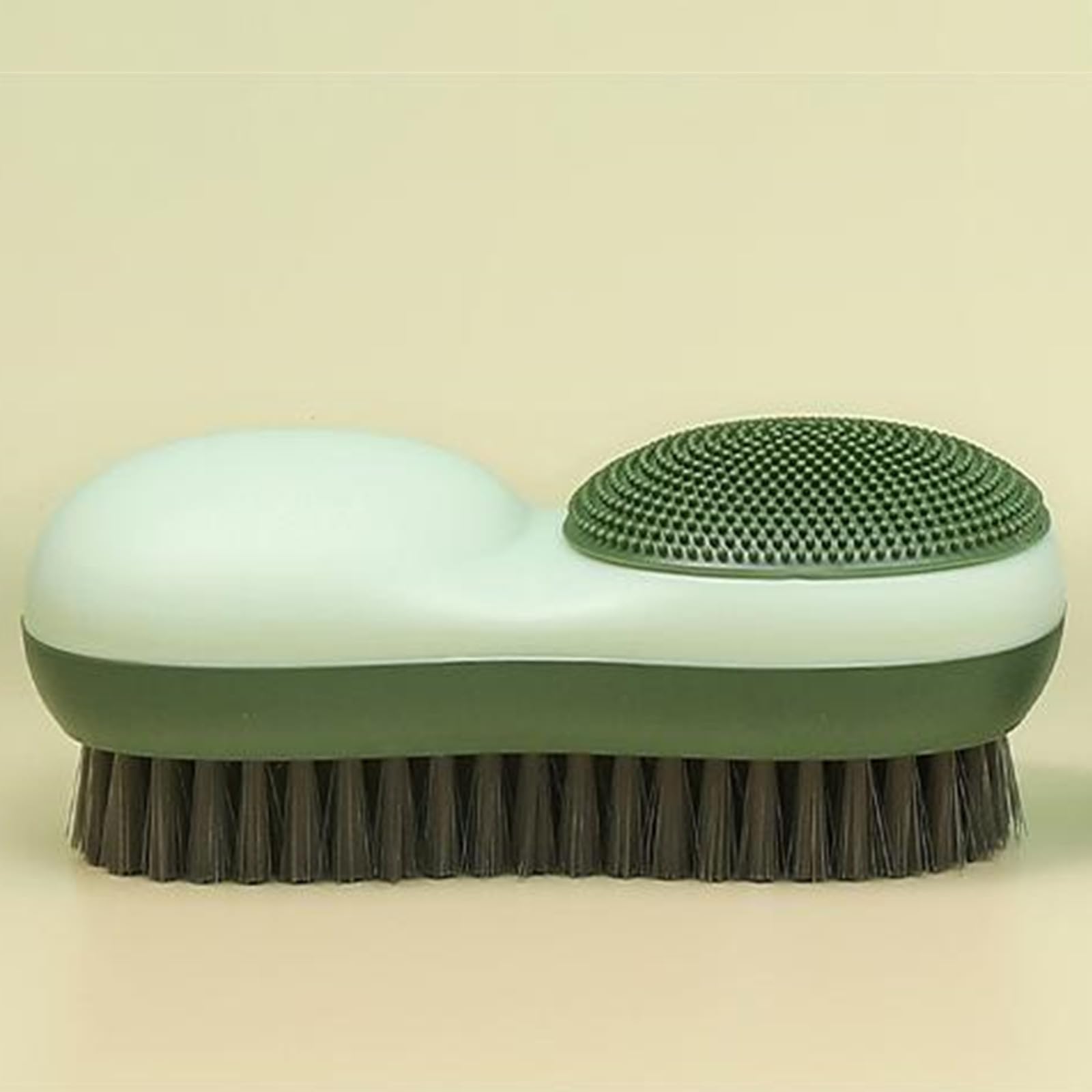 Two-Sided Laundry Stain Remover Brush, Green