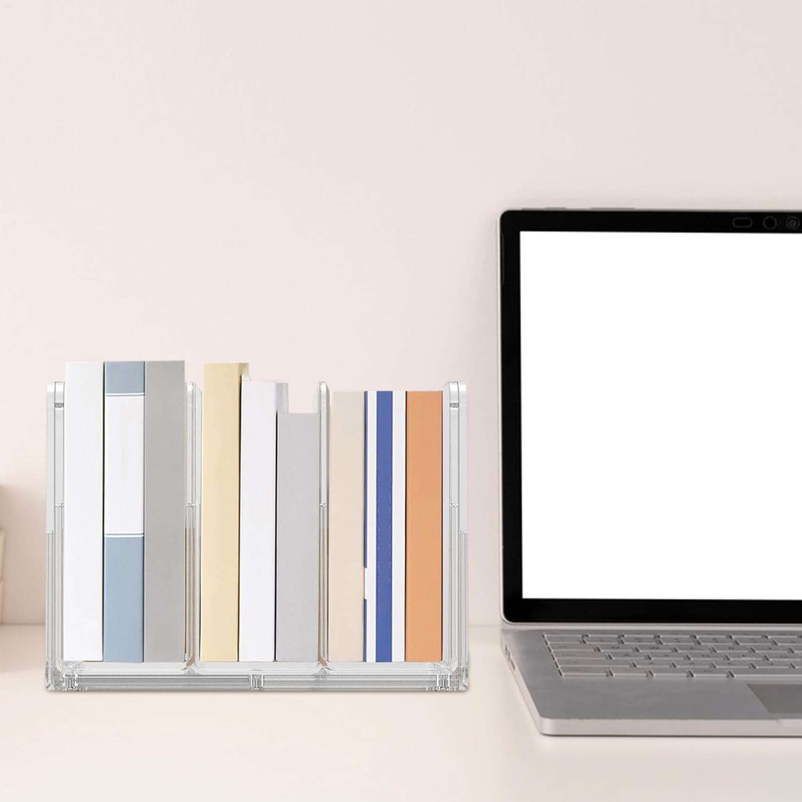 Archivo retráctil para escritorio, clasificador de documentos de 5 secciones, solución eficiente de almacenamiento de papel para estudiantes, profesores y artículos esenciales de oficina en casa