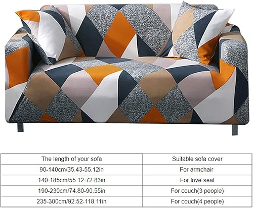 Miniatura 2 de TAKESH Funda elástica a prueba de polvo para sofá (color gris, tamaño (para sofá de 4 personas))