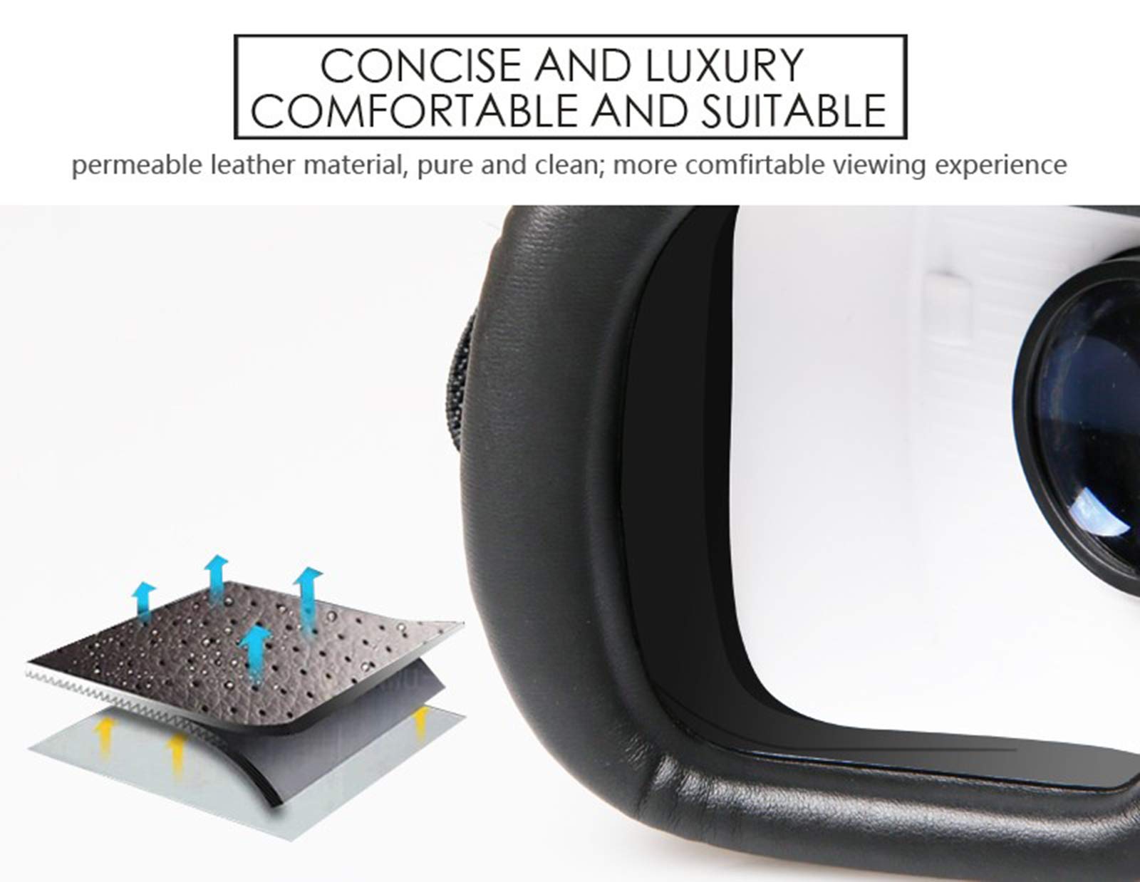 Occhiali VR 3D Realtà Virtuale con Controller Bluetooth, 130° FOV, Compatibile con Tutti Gli Smartphone Come Galaxy, Android, Huawei, da 4,7 a 6 Pollici