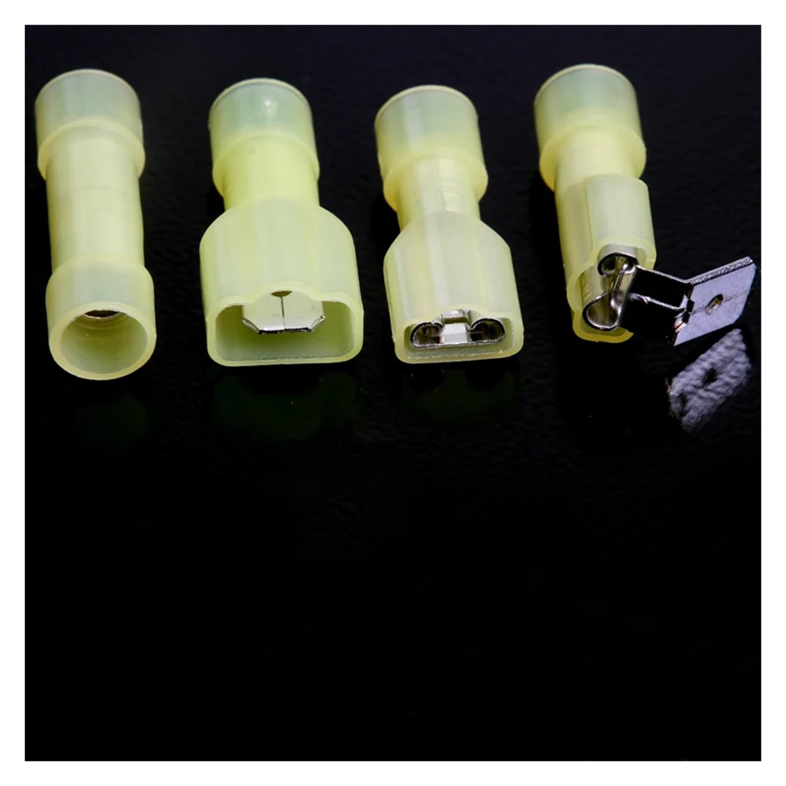 100 terminales de cable for conectores de crimpado aislados, surtidos, de 26 a 10 AWG.