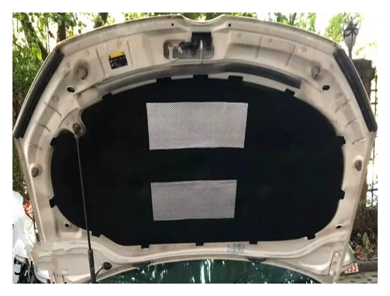Gtdtixc D Front Bonnet Soun Proof Mat For Golf 6 7 For Scirocco Car Hoo Engine Soun Insulation Pa Cotton Soundproof Cover Thermal Heat Mat(D)