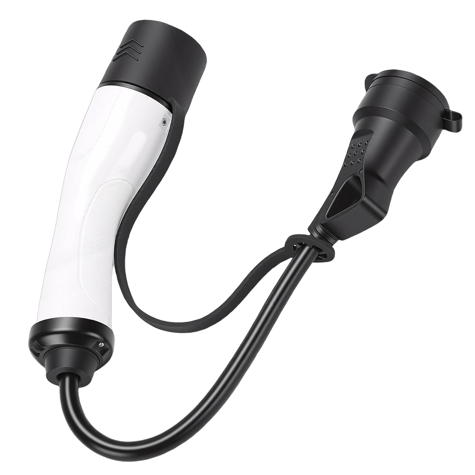 Generic Wsparcie Typu 2 Adapter EV Szybkie ładowanie Dwukierunkowy Kompaktowy Przenośny do Komputera Podróżnego + Nylonowy Biały 16A