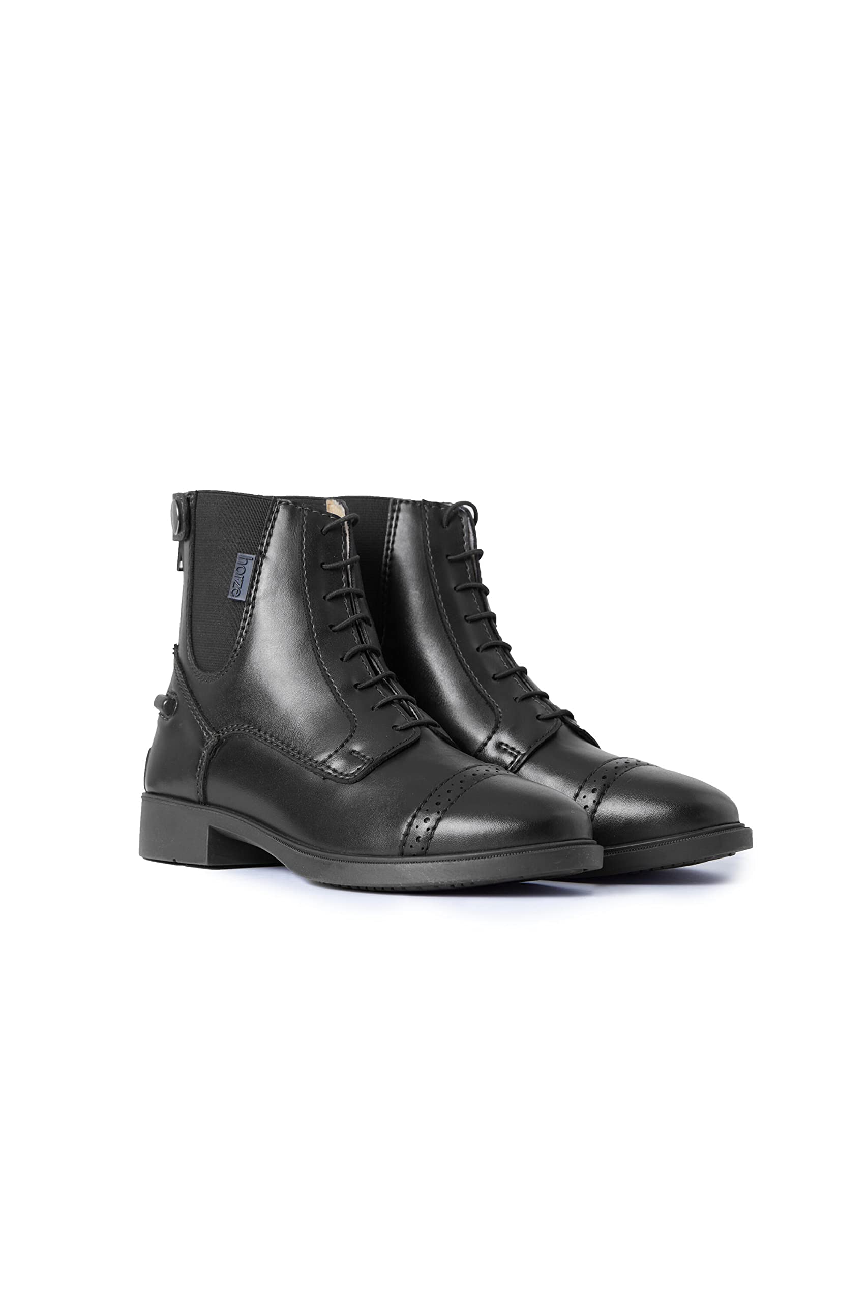 HORZE Bottines d'équitation Kilkenny, Chaussures d'équitation femme, Noir, 38